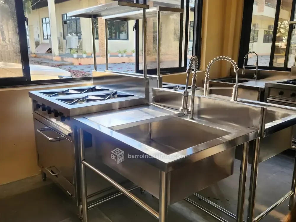 ISPSC 2026 — sink station with an overhead shelf