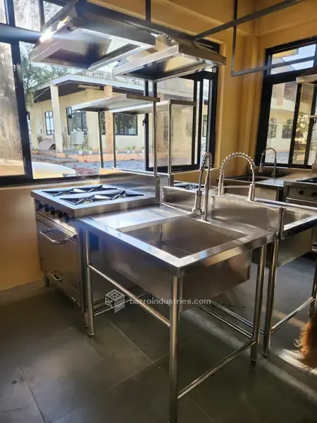 ISPSC 2026 — sink station with an overhead shelf